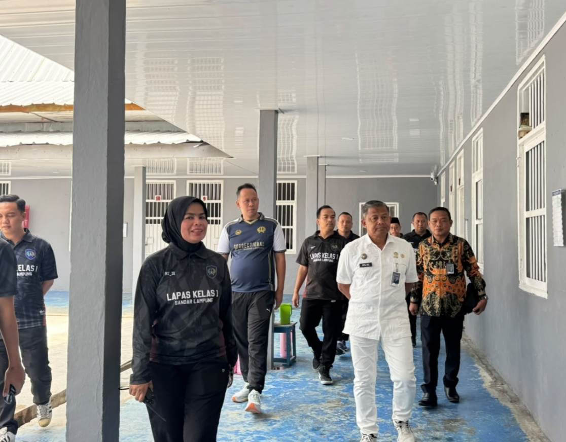 Kakanwil Ditjenpas Lampung Maulidi Hilal Tinjau Blok Percontohan Lapas Bandar Lampung, Pastikan Standar Hunian dan Sanitasi