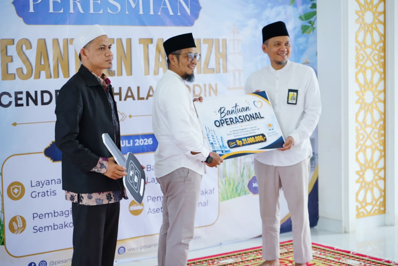 Ponpes Tahfidz Cendekia Shalahuddin Resmi Beroperasi di Gandus Palembang, Binaan Kanwil DJP Sumsel-Babel