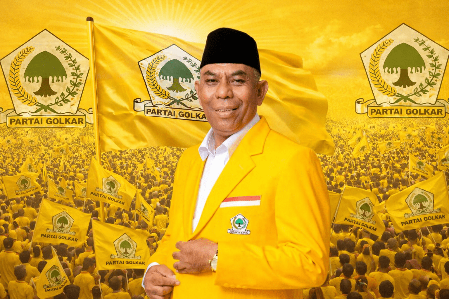 Musda Golkar SBT di Ambon Tuntas, Ismail Rumbalifar Resmi Pimpin Partai dan Umar Lessy Minta Kader Satu Barisan