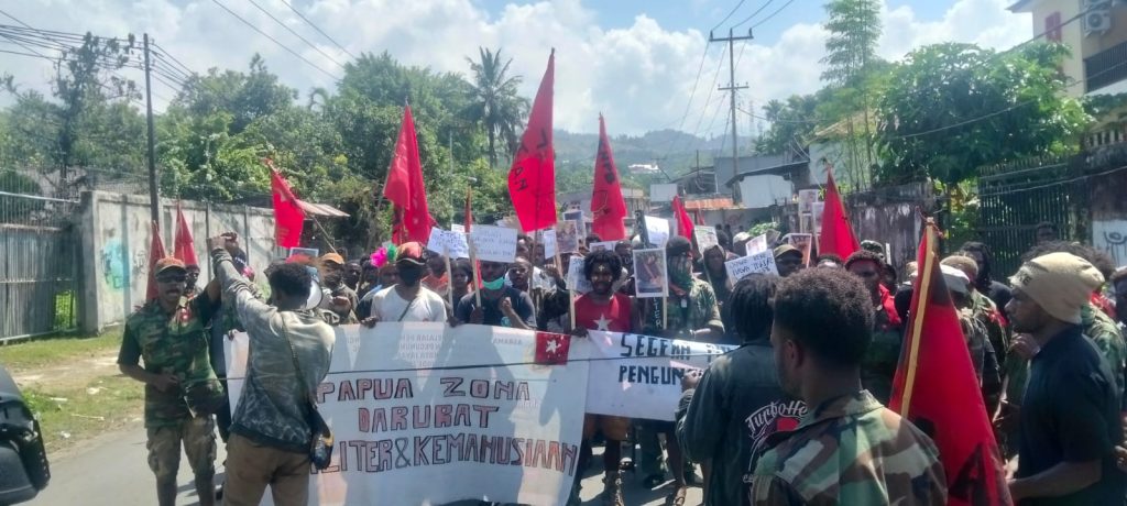 Massa KNPB Jayapura Gelar Aksi Tolak Penambahan Personel Militer di Papua, Serukan HAM bagi OAP