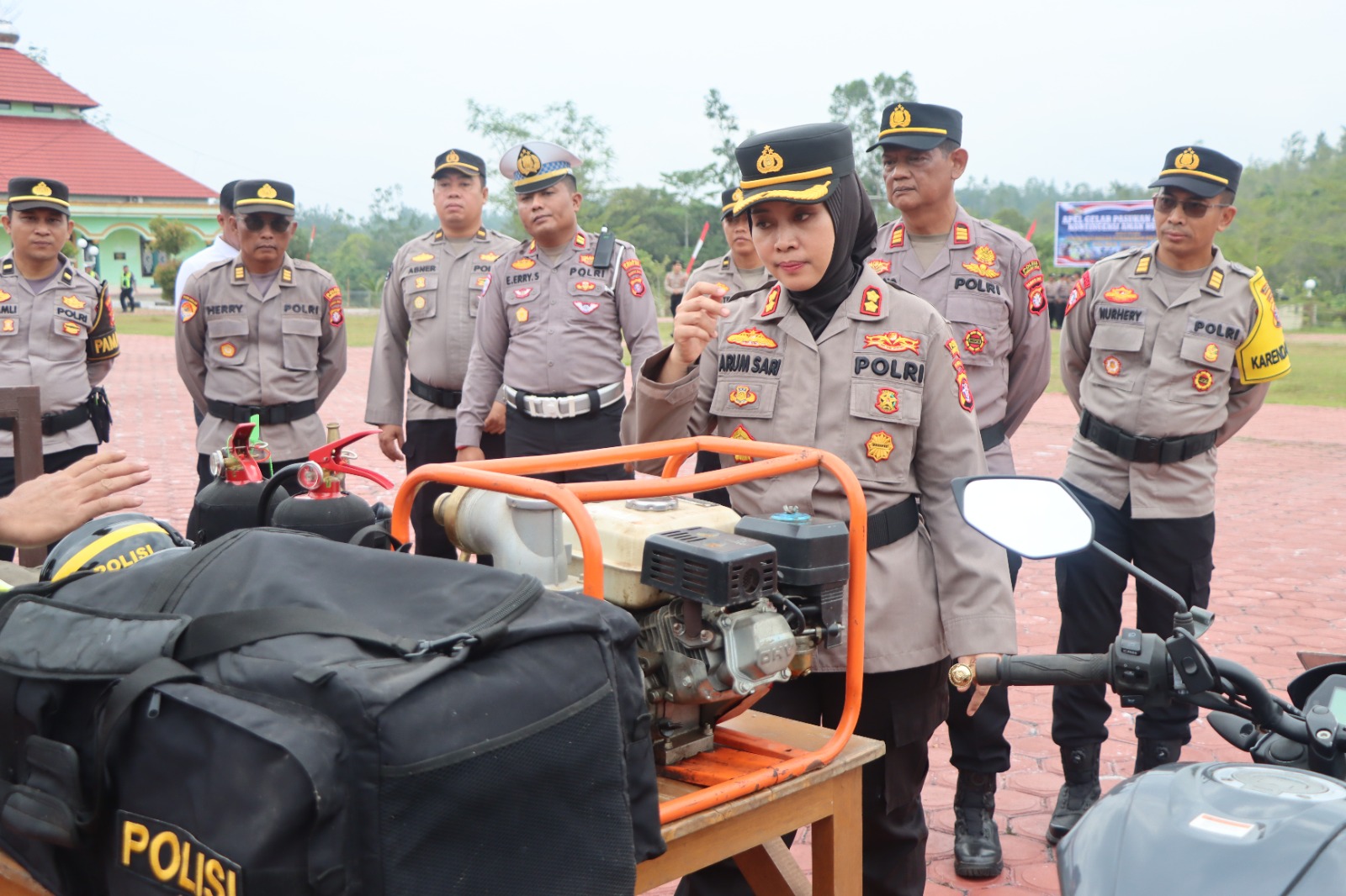 Polres Gunung Mas Gelar Apel Siaga Karhutla 2026, 563 Kejadian Kebakaran Terjadi di Kalteng Hingga Juli