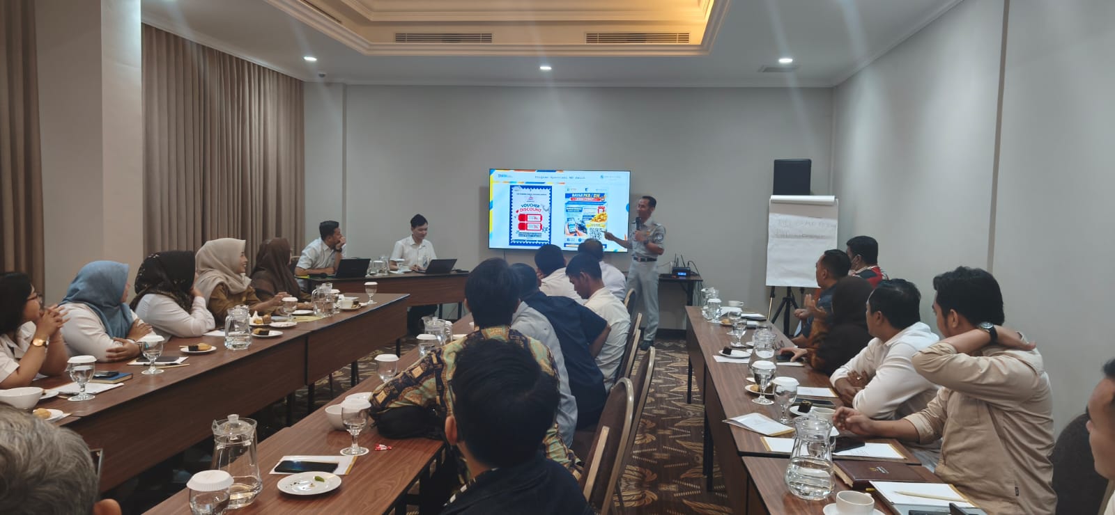 Jasa Raharja Sosialisasi Samsat Digital dan Gebyar Emas ke Badan Usaha di Lebak, Dorong Kepatuhan Pajak Kendaraan