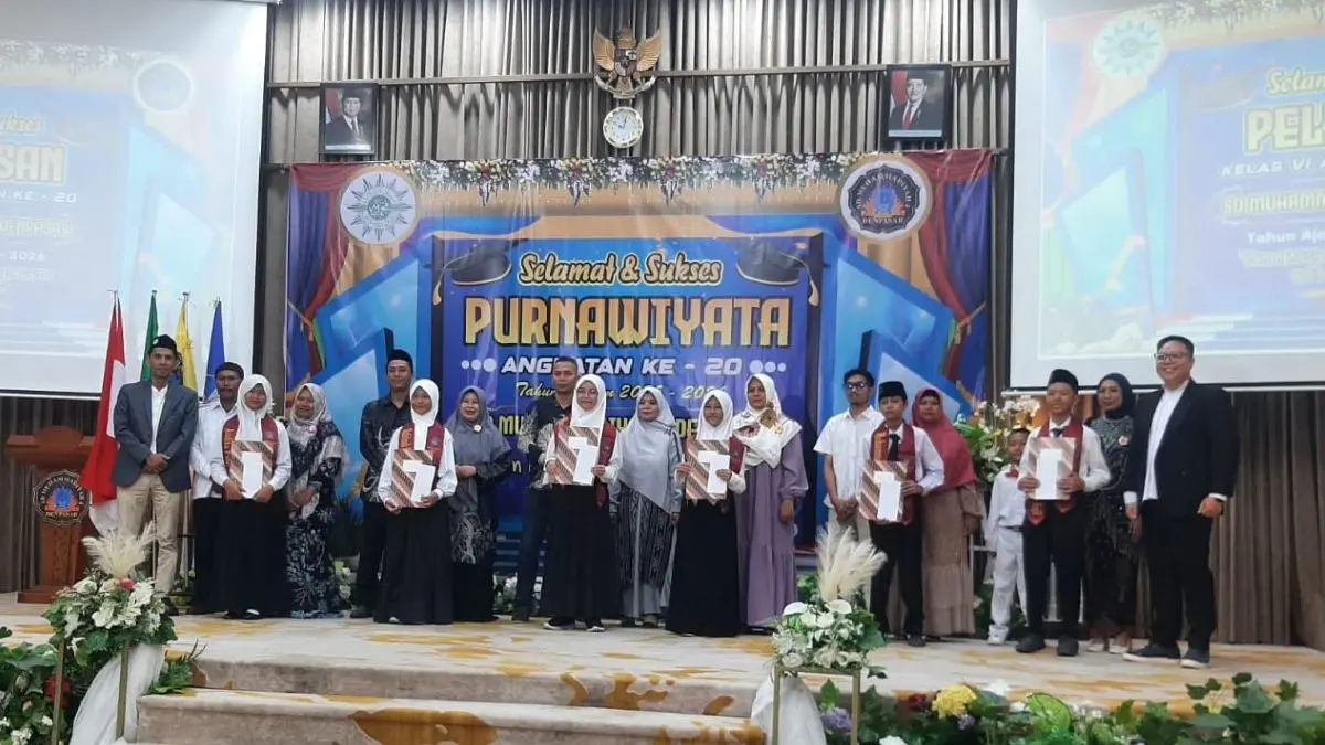 87 Siswa SD Muhammadiyah 4 Denpasar Diwisuda, Sekolah Tekankan Pembentukan Akhlak Sejak Dini