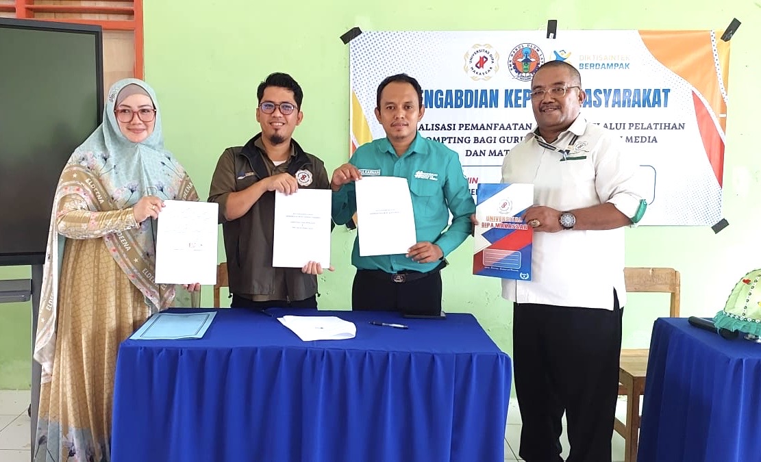 Universitas Dipa Makassar Latih 20 Guru SMK di Bantaeng Optimalkan AI untuk Bahan Ajar, Teken MoU Kerja Sama