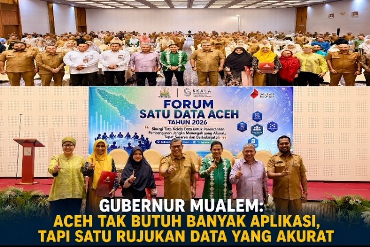 Satu Data Aceh Disorot, Gubernur Mualem Tegaskan Tak Butuh Banyak Aplikasi tapi Satu Rujukan Data Akurat
