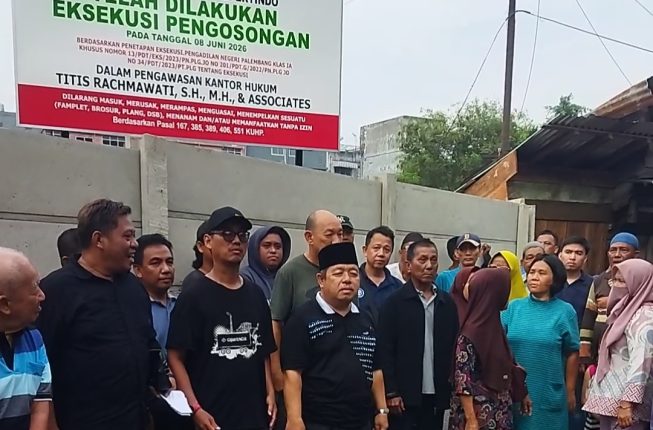 Omzet Pedagang Pasar Cinde Anjlok Imbas Jalan Raden Muhammad Ditutup, 8 RT Terdampak Eksekusi Lahan