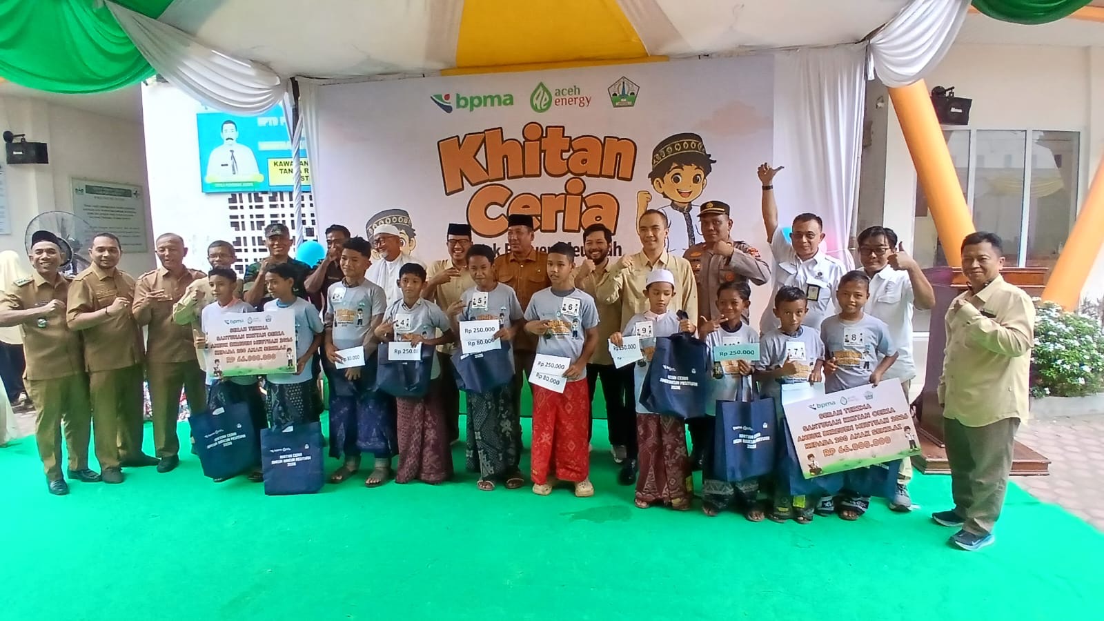 200 Anak di Bireuen Dikhitan Massal oleh PT Aceh Energy dan BPMA, Bupati Apresiasi Program Sosial Perusahaan Migas