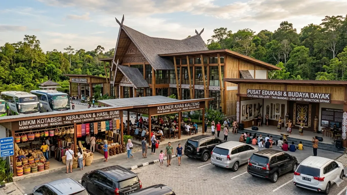Rest Area Kotabesi di Jalur Sampit-Palangka Raya Kini Jadi Etalase Kuliner Khas dan Produk Lokal Kalimantan Tengah