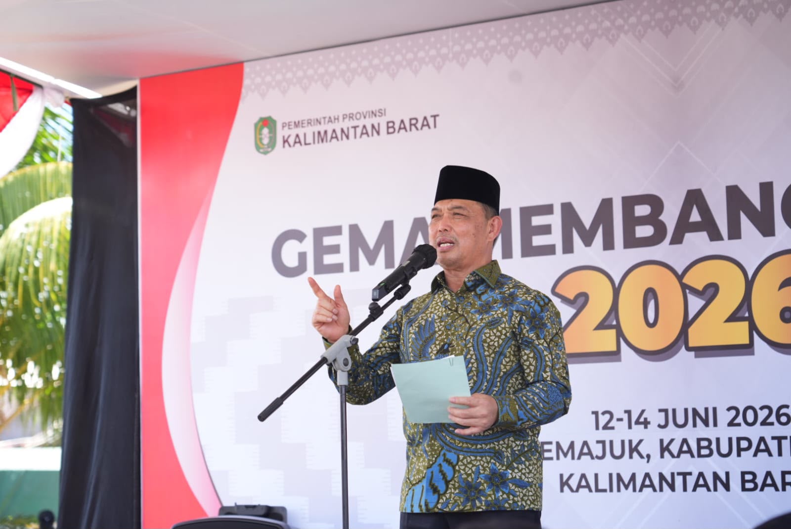 Gubernur Kalbar Ria Norsan Buka Program Gema Membangun Desa di Temajuk, Fokus pada Pelayanan dan Ekonomi Perbatasan
