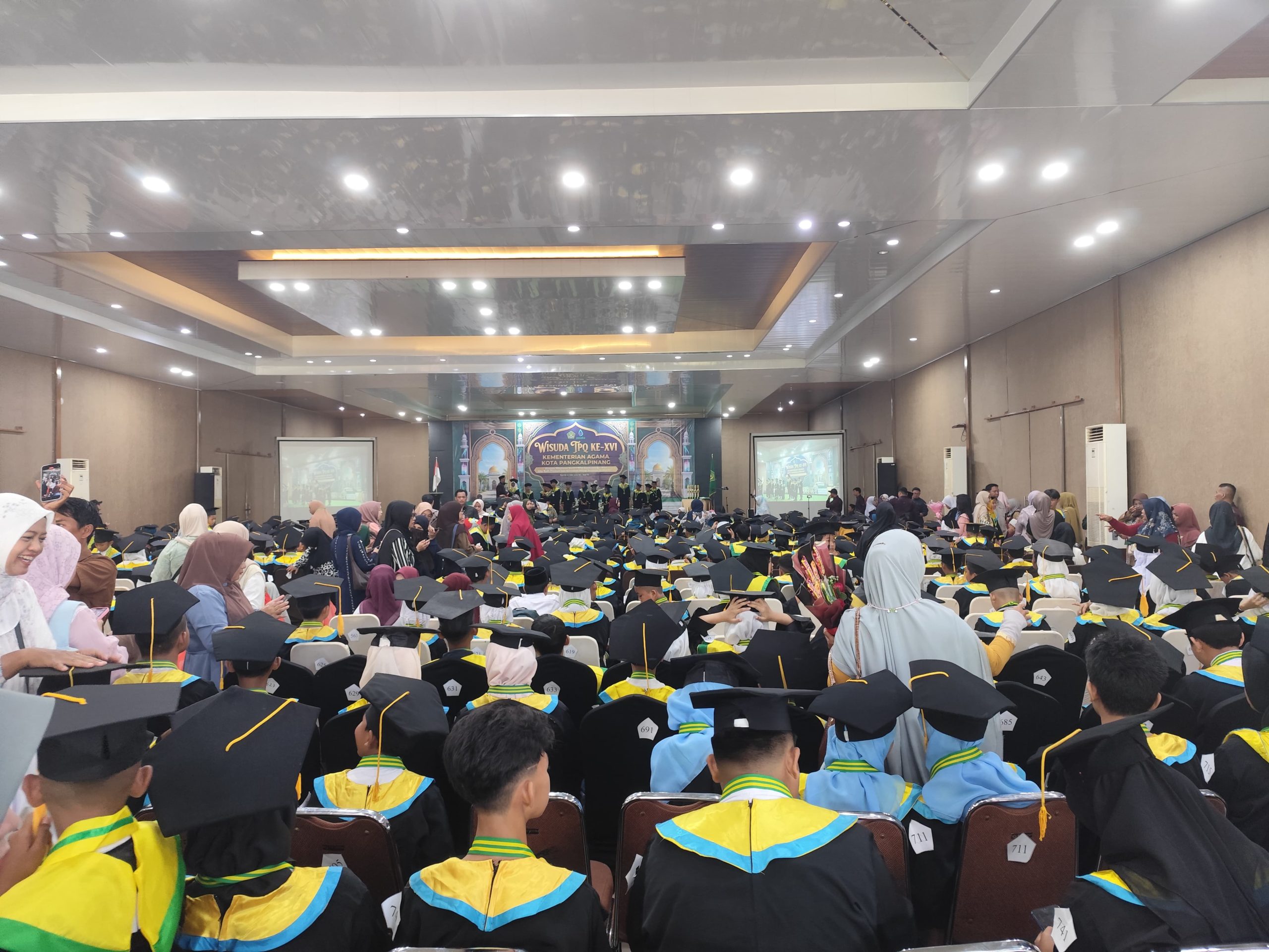Ratusan Santri TPQ di Pangkalpinang Diwisuda, Pemkot Nilai Program Ini Bentuk Amal Jariyah untuk Pendidikan Karakter