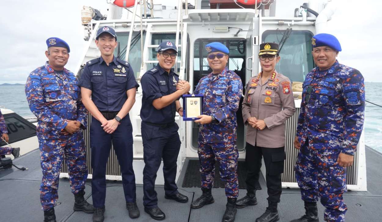 Ditpolairud Kepri dan Singapore Police Coast Guard Gelar Patroli Bersama di Perbatasan, Antisipasi TPPO hingga Penyelundupan