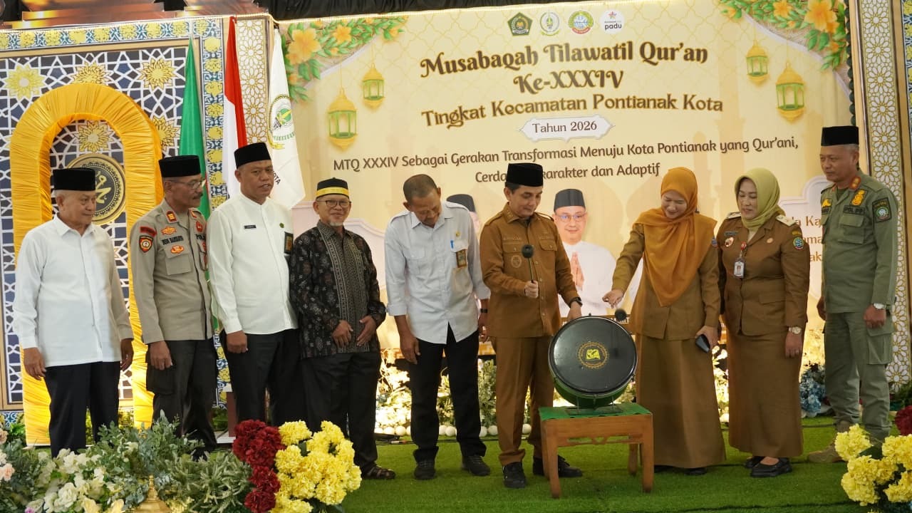 Wakil Wali Kota Pontianak Buka MTQ XXXIV, Generasi Muda Didorong Jadi Qurani dan Adaptif di Era Digital