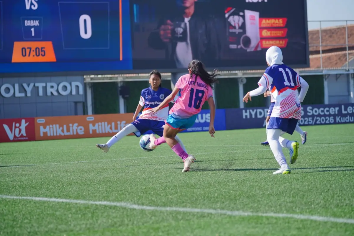 Mojang Priangan Ciamis Kalahkan Putri Tangsel City 1-0 di Laga Perdana HYDROPLUS Soccer League All Stars U-15