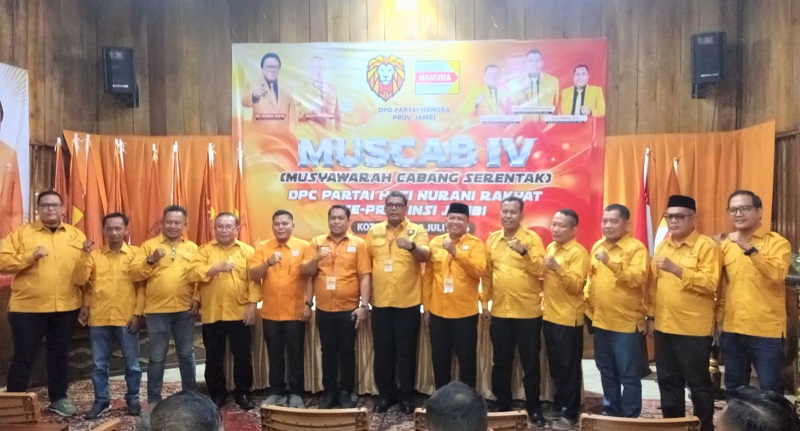 11 Ketua DPC Partai Hanura se-Provinsi Jambi Resmi Terpilih, dari Kerinci hingga Batang Hari