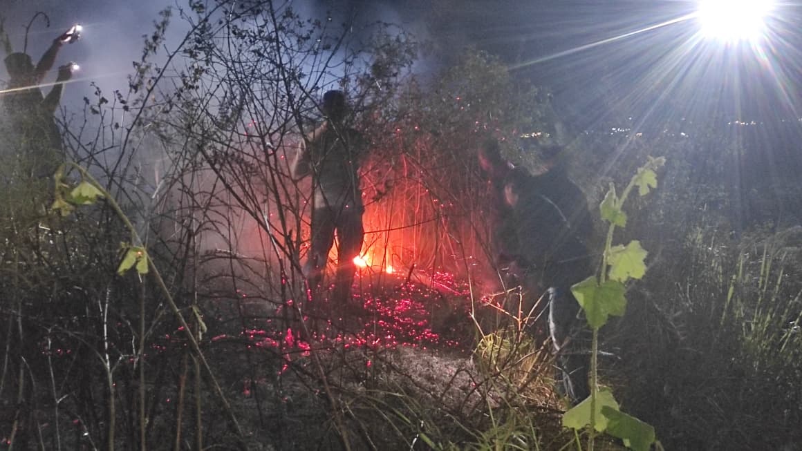 Kebakaran Hutan Kembali Landa Kawasan Taman Nasional Rinjani di Sembalun, 15 Personel Gabungan Dikerahkan ke Titik Api
