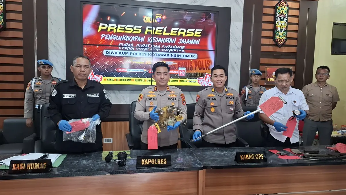 Polres Kotim Bekuk 78 Tersangka Curat dalam Lima Bulan, 80 Kasus Pencurian Ditangani Sepanjang 2025