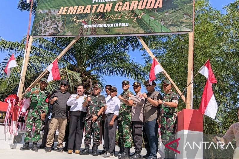 Korem 132/Tadulako Tuntaskan 53 Jembatan Garuda di Sulteng, Sisa Satu Unit Rampung Pekan Ini