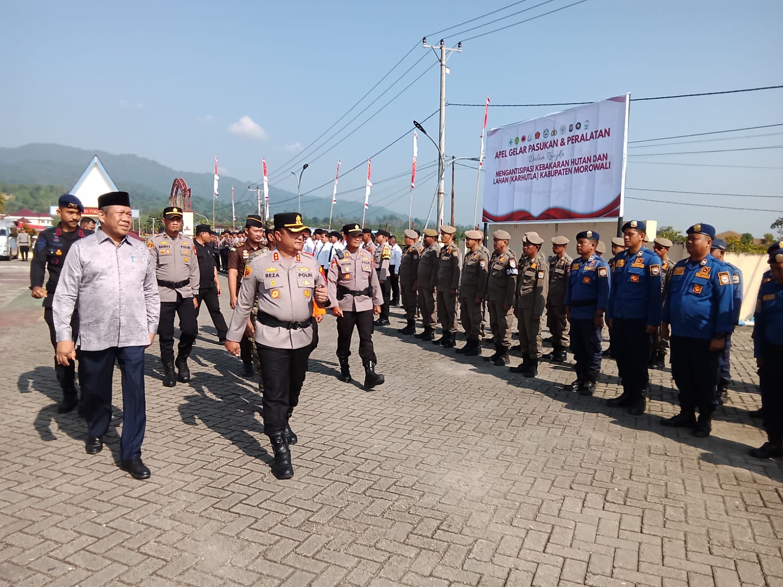 Polres Morowali Gelar Apel Pasukan Antisipasi Karhutla, Ini Arahan Kapolda Sulteng yang Dibacakan Kapolres