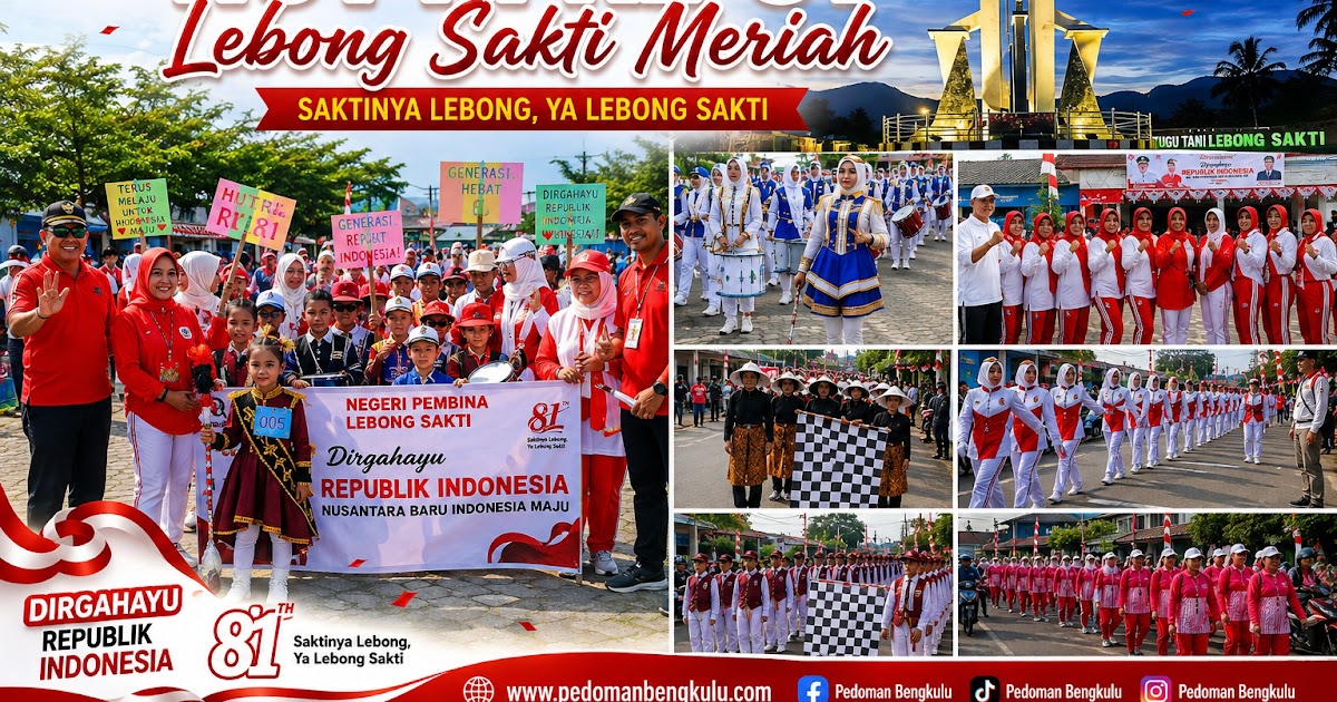 Ribuan Warga Padati Rute Gerak Jalan HUT RI ke-81 di Lebong Sakti, Camat: Bukan Sekadar Adu Ketangkasan Fisik