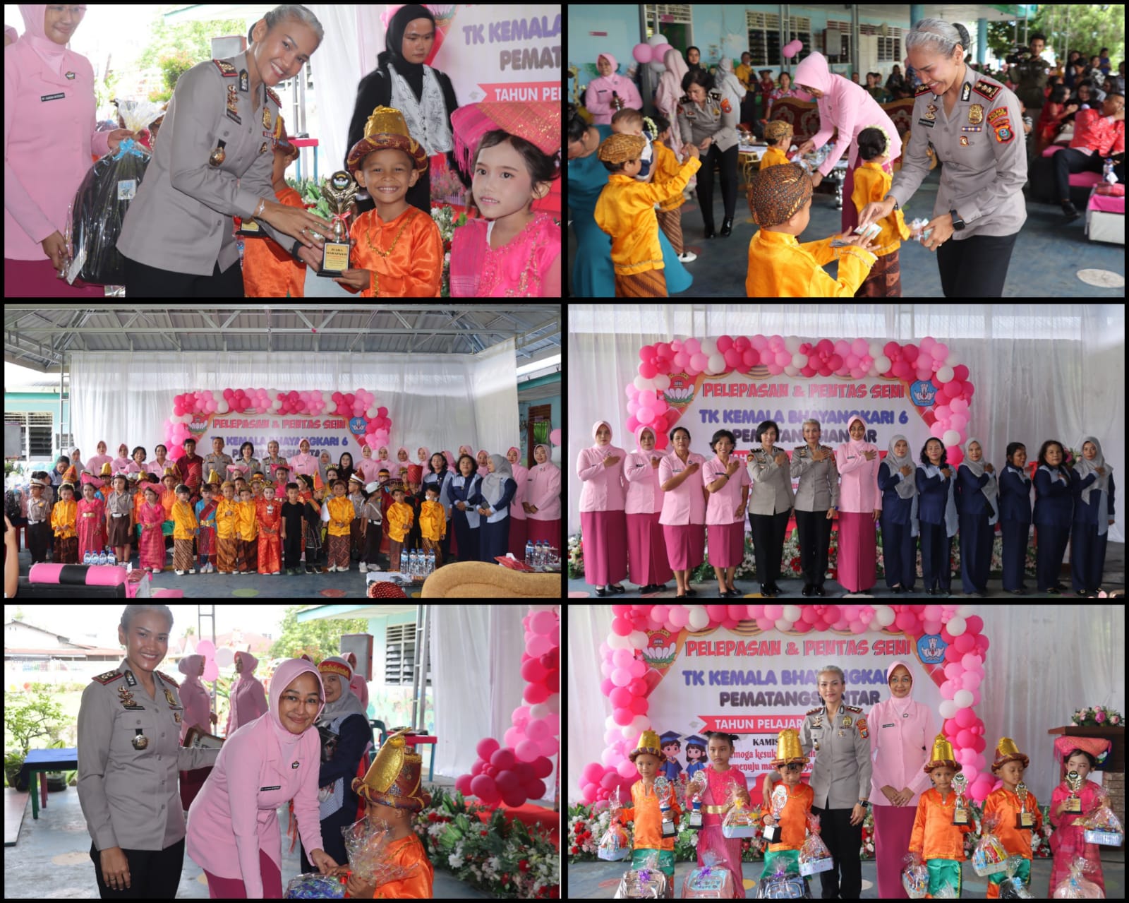 Kapolres Pematang Siantar Hadiri Pentas Seni dan Pelepasan Murid TK Kemala Bhayangkari 06, Apresiasi Tenaga Pendidik