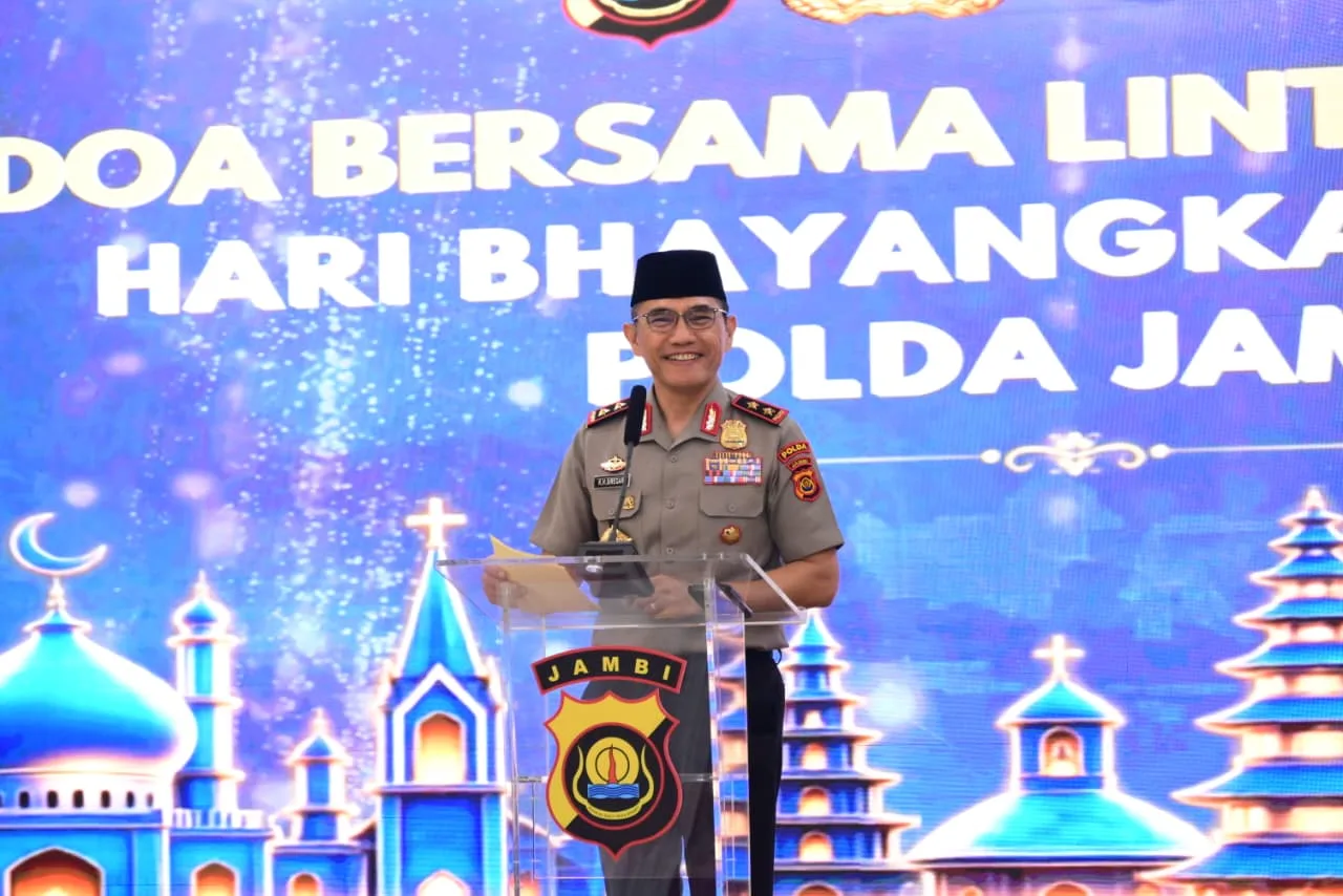 Polda Jambi Gelar Doa Bersama Lintas Agama di HUT Bhayangkara ke-80, Komitmen Jaga Kerukunan Usai Geng Motor Resahkan Warga