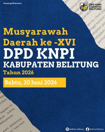 DPD KNPI Belitung Buka Tahapan Musda XVI, Pemilihan Ketua Baru Digelar 20 Juni 2026