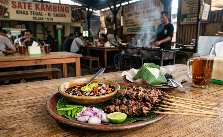 Rahasia Kelezatan Sate Kambing Khas Tegal: Pemilihan Kambing Muda dan Bumbu Sederhana Jadi Kunci