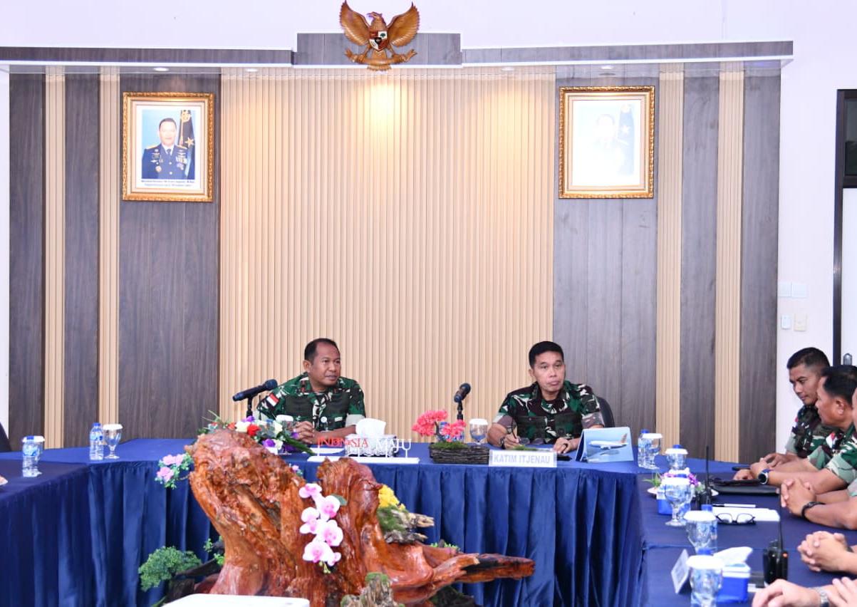 Tim Wasrik Itjenau Audit Kinerja di Lanud Raden Sadjad Natuna, Danlanud Minta Akuntabilitas Data Terbuka