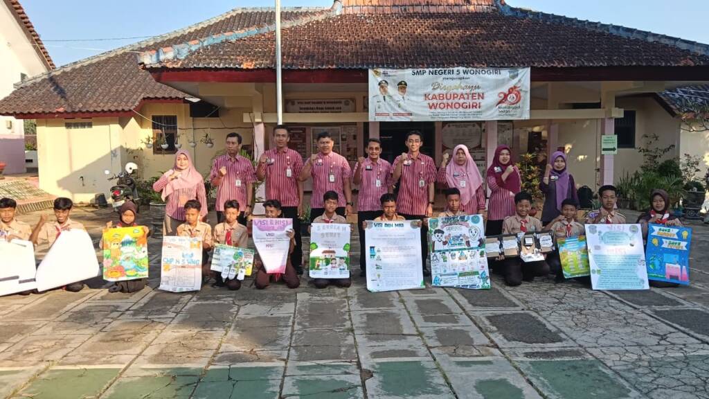 Kaline Etan Mili Ngiri, Inovasi Pagi Hari SMPN 5 Wonogiri Padukan Literasi, Numerasi, dan Adiwiyata
