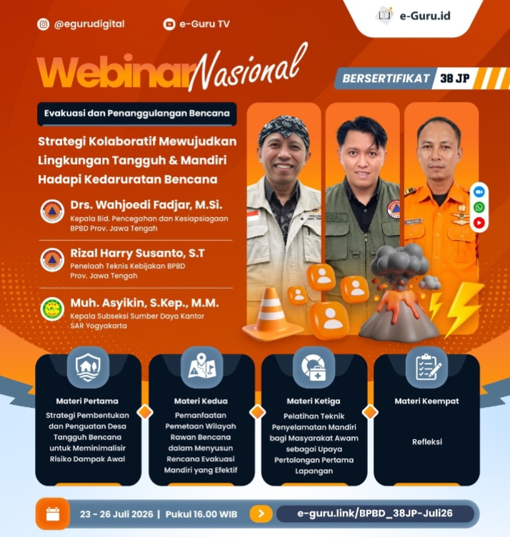Webinar Nasional di Natuna Siapkan Masyarakat Hadapi Bencana, Hadirkan Pakar BPBD dan SAR