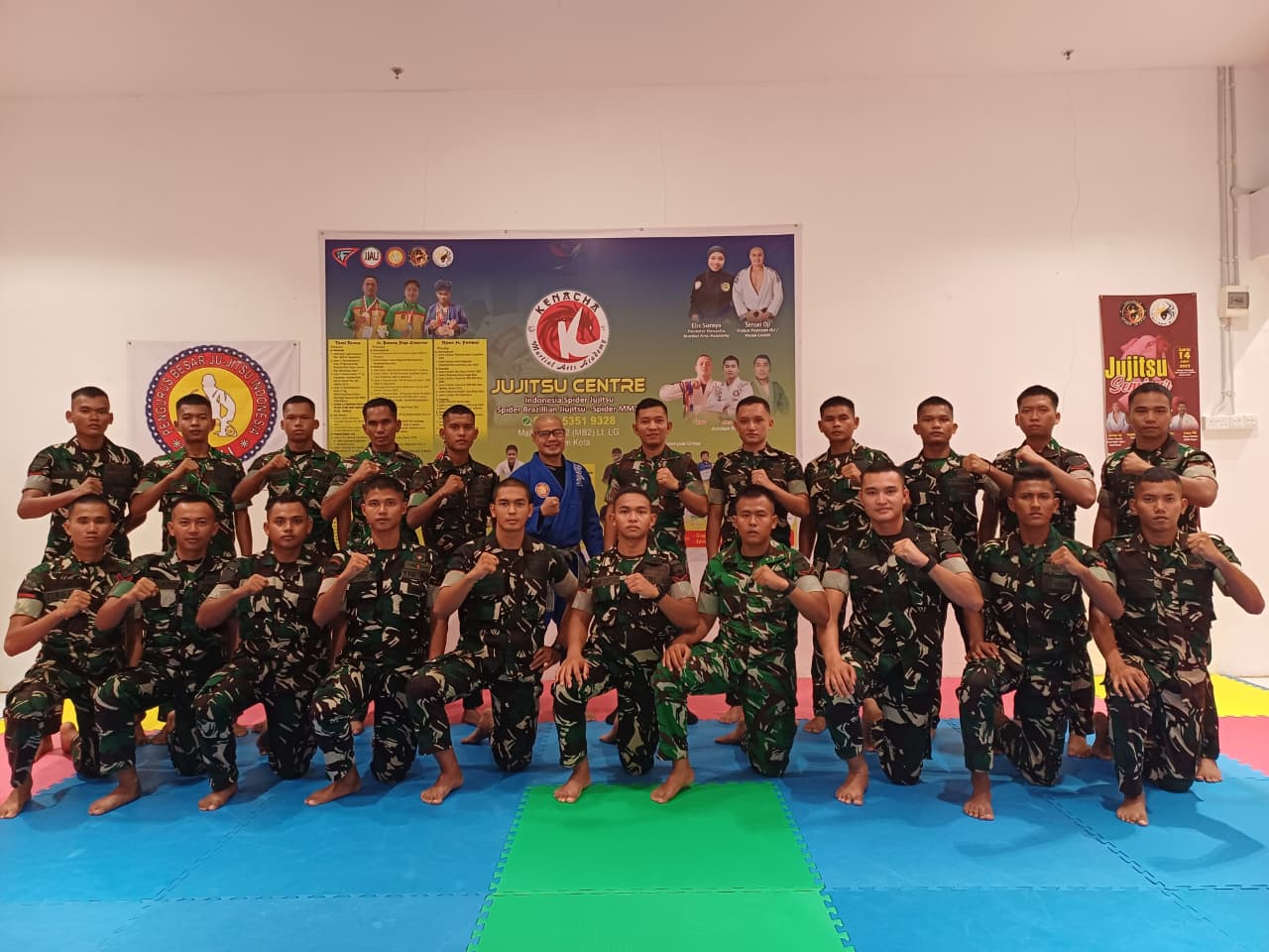 20 Prajurit Yonif TP 849/Beladau Sakti Lingga Dikirim ke Batam, Jujitsu Jadi Andalan Perkuat Kemampuan Taktis