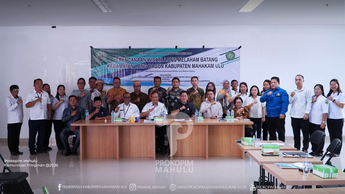 Pemkab Mahulu Gandeng Universitas Mulawarman Susun Masterplan Wisata Jantur Long Melaham, Target Destinasi Unggulan