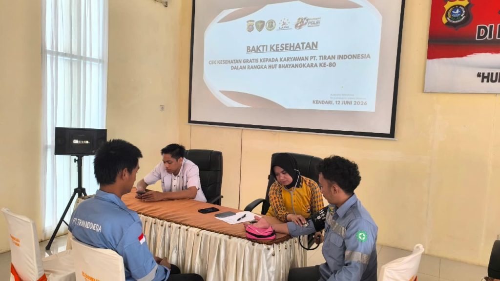 RS Bhayangkara Kendari Gelar Medical Check Up Gratis untuk 15 Karyawan PT Tiran Indonesia, Deteksi Dini Penyakit