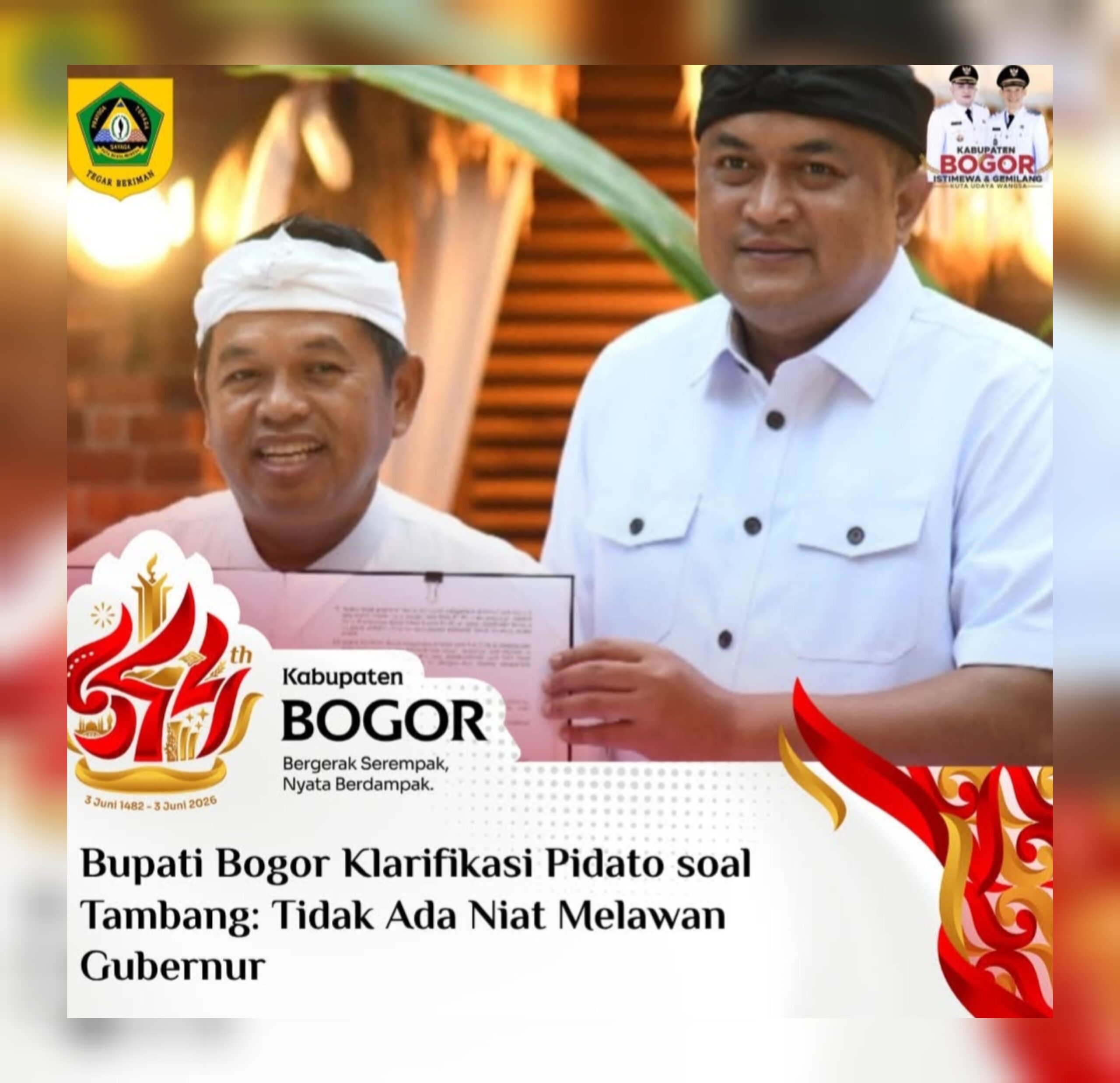Bupati Bogor Rudy Susmanto Tegaskan Sinergi Penataan Tambang di Jabar