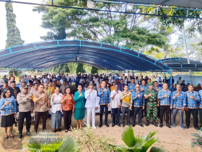 Pasi Intel Kodim 1601/Sumba Timur Hadiri Sertijab Camat Pandawai, Wakili Dandim Letkol Adwi Prasetya