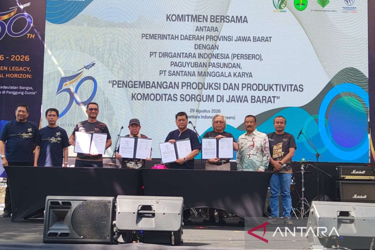 PTDI dan Pemprov Jabar Teken MoU Mekanisasi Sorgum 50 Hektare, Paguyuban Pasundan Naungi Kerja Sama