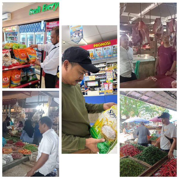 Satgas Pangan Polres Cilegon dan Disperindag Sidak Pasar Blok F, Temukan Bawang Putih Dijual Rp5.000 di Atas HET