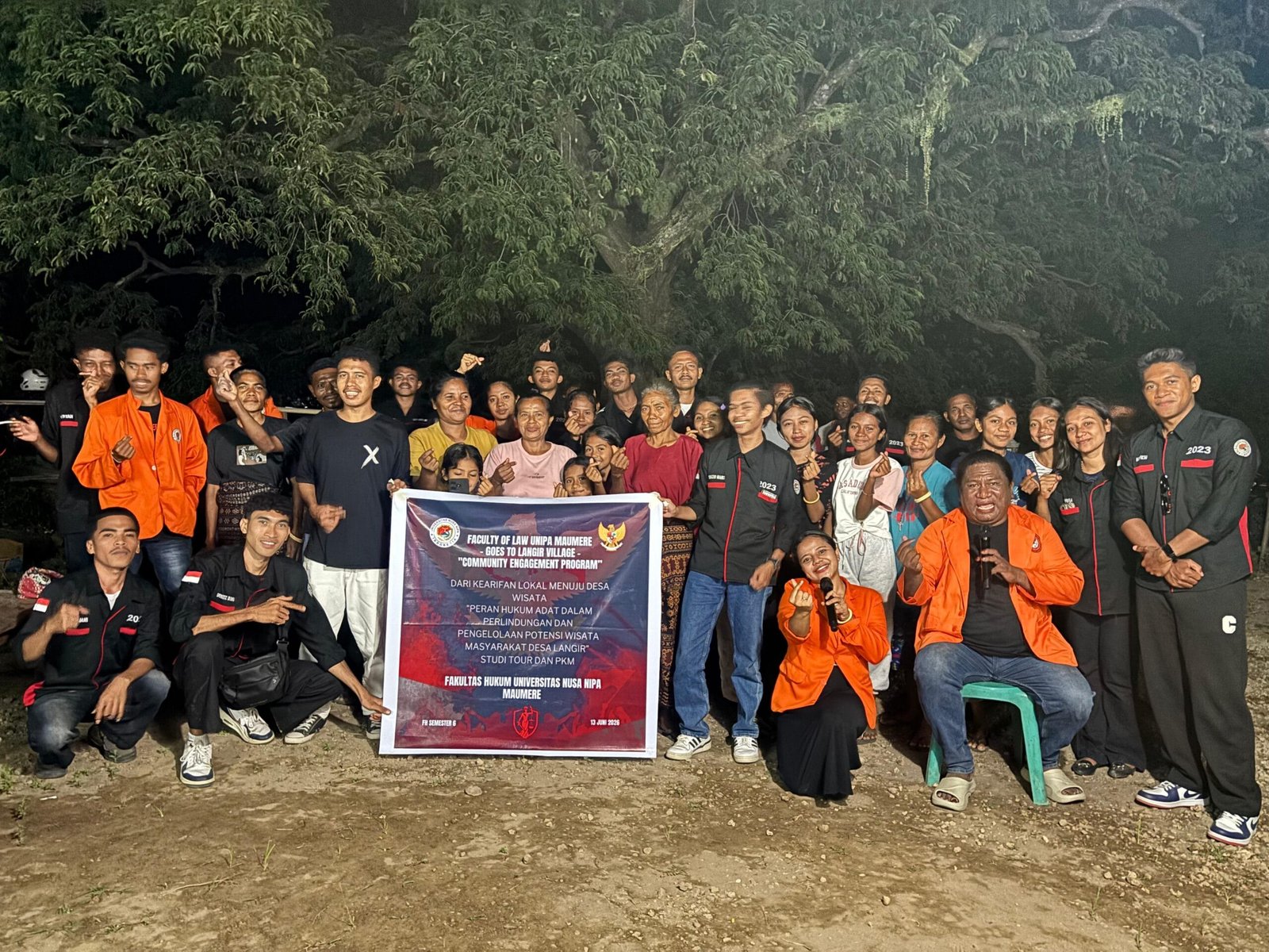 Fakultas Hukum Unipa Maumere Gelar PKM di Bukit Koli Dogon, Dorong Desa Langir Jadi Desa Wisata Berbasis Hukum Adat