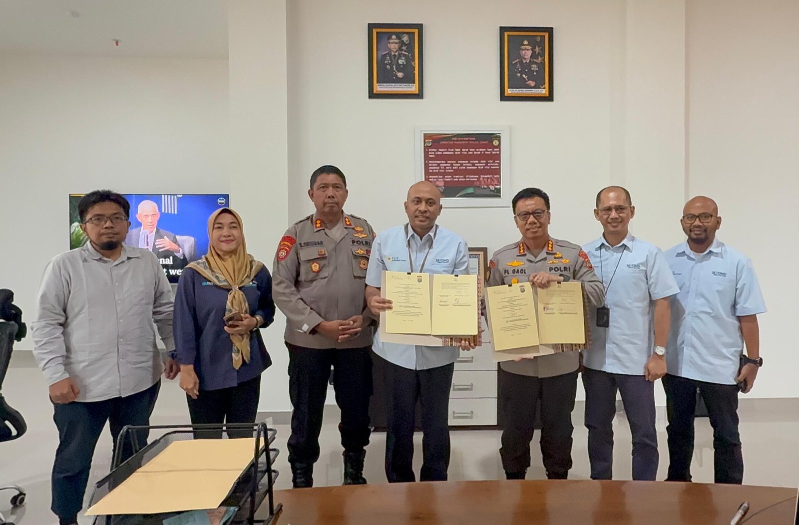 PLN Indonesia Power UBP Pangkalan Susu dan Ditpamobvit Polda Sumut Teken Kerja Sama Pengamanan Objek Vital Nasional