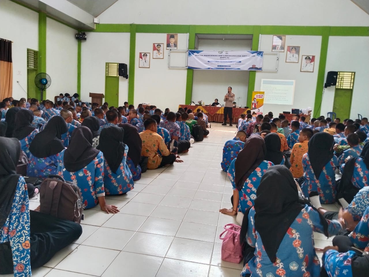 Polres Bengkulu Utara Bekali 200 Siswa Baru SMKN 2 dengan Edukasi Bahaya Tawuran hingga Narkoba di MPLS