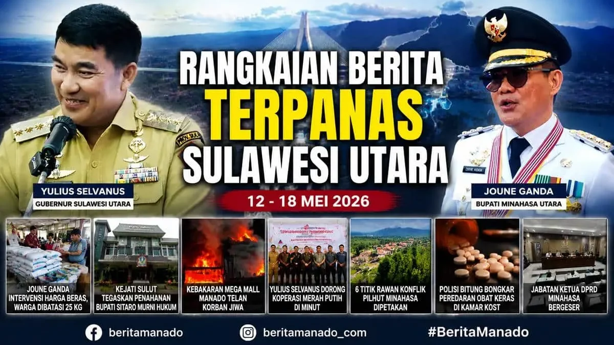 3 Peristiwa Paling Menyita Perhatian di Sulut Pekan Ini: Harga Beras, Kebakaran Mega Mall, dan Korupsi Dana Bencana