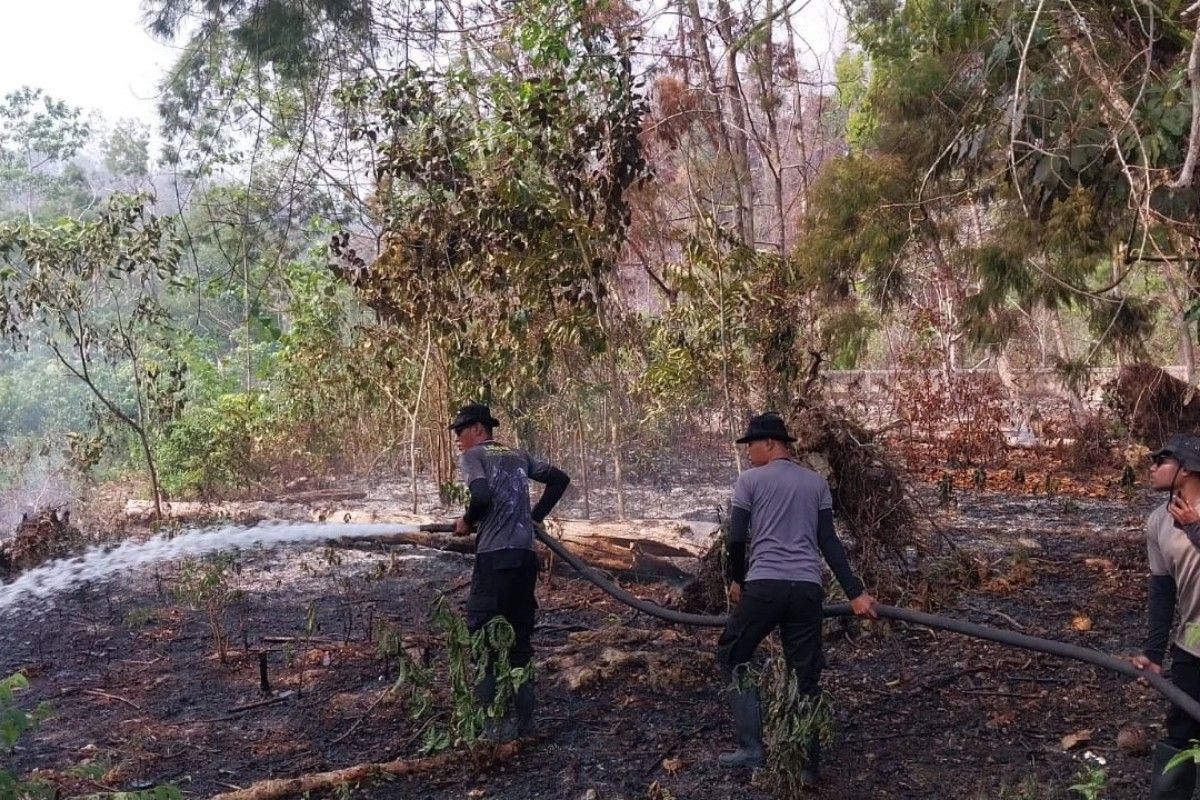 Polres Biak Numfor Kerahkan Personel Pantau Karhutla Sepanjang Musim Kemarau, Warga Diminta Laporkan Titik Api