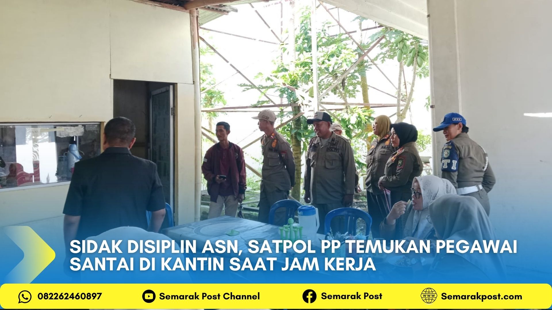 Satpol PP Kepahiang Sidak Disiplin ASN, Temukan Pegawai Asyik Nongkrong di Kantin Saat Jam Kerja