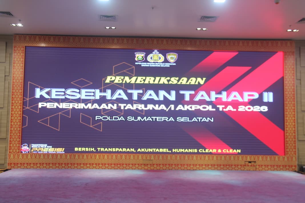 Polda Sumsel Awasi 21 Calon Taruna Akpol 2026 dengan Sistem Kode Acak di Tes Kesehatan Tahap II