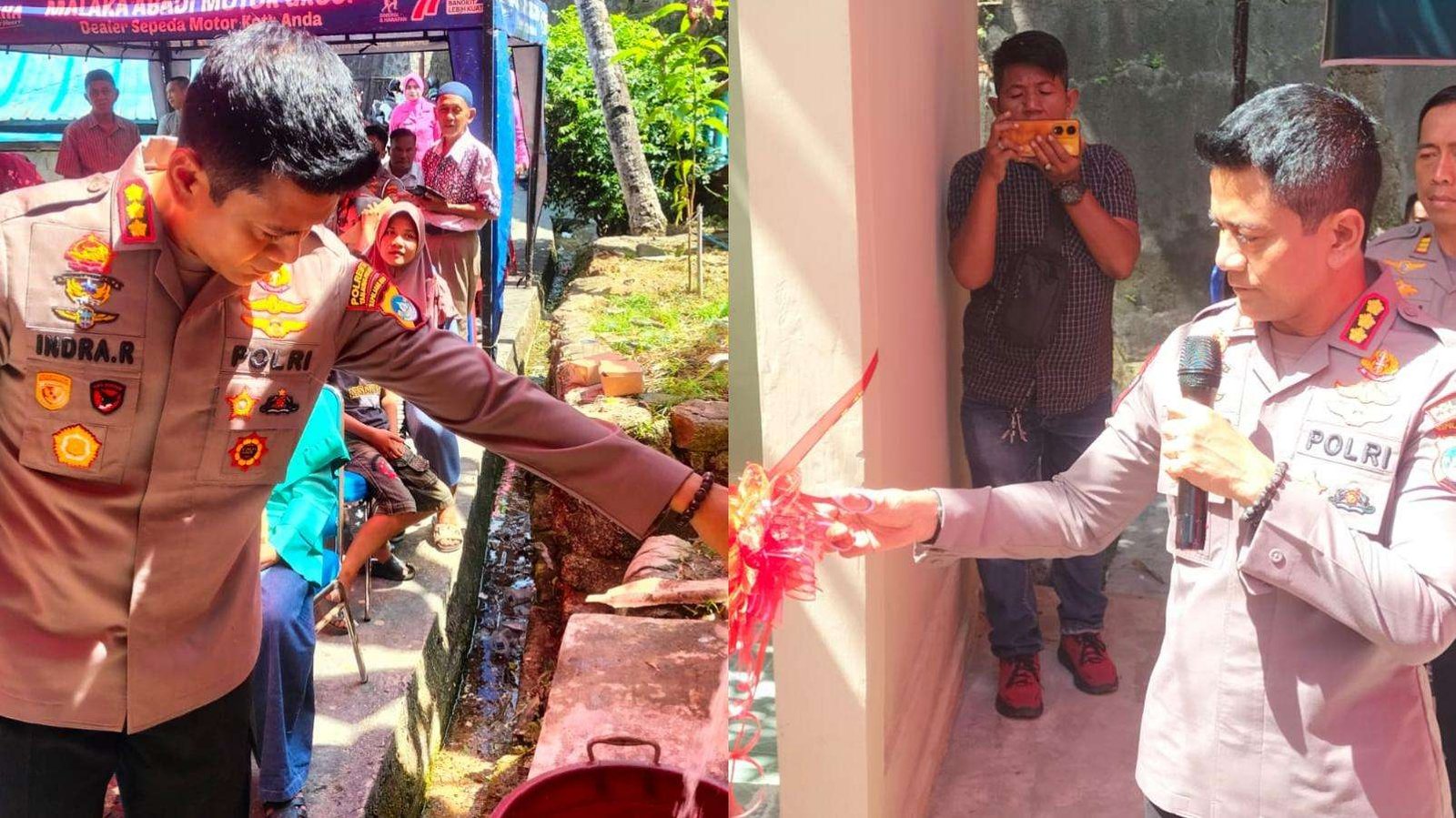 Kapolresta Tanjungpinang Resmikan Sumur Air Bersih di Kampung Sri Mulyo, Warga Tak Perlu Lagi Menimba Manual
