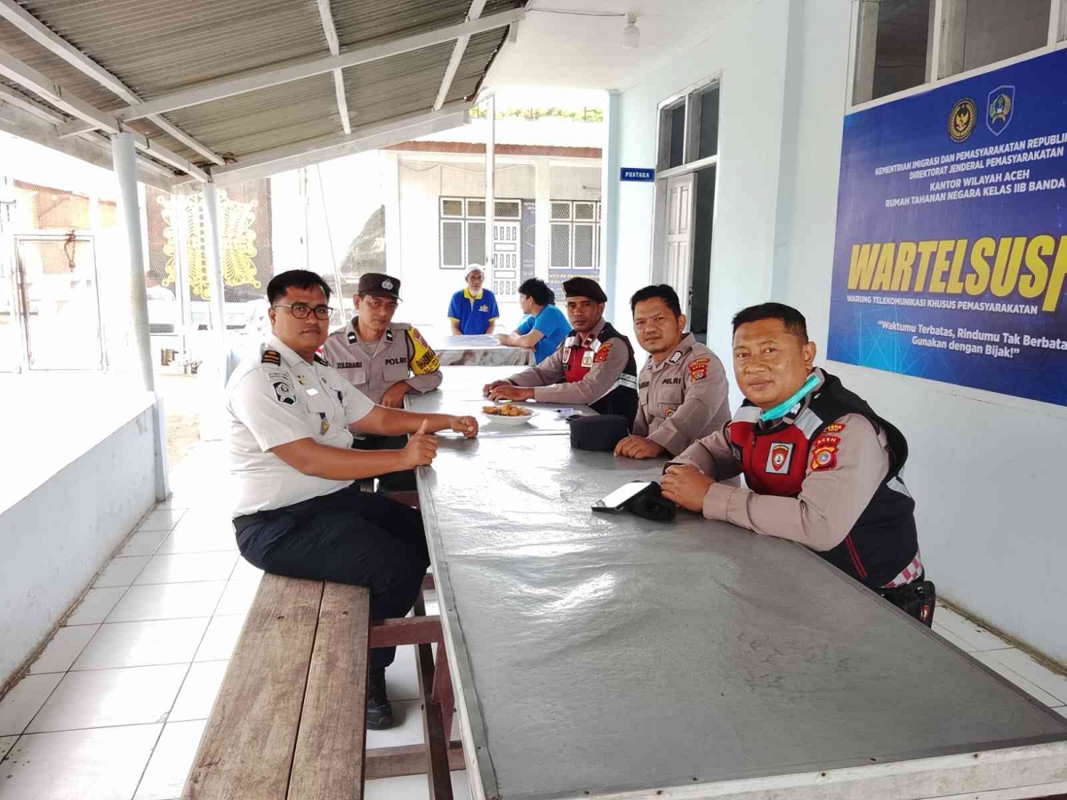 Rutan Banda Aceh Perkuat Sinergi Keamanan dengan Polsek Baitussalam Lewat Patroli dan Koordinasi Rutin