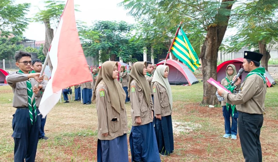 100 Siswa Kelas VIII SMP Muhammadiyah 29 Cinangka Ikuti Persahad dan Pelantikan Hizbul Wathan di Depok