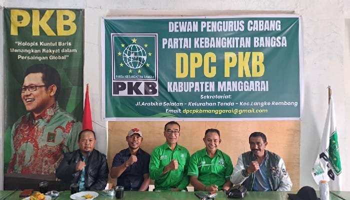 Rudi Rudolf Beno Resmi Pimpin PKB Manggarai, Targetkan Tambah Kursi Legislatif dan Jadi Partai Pemenang Pemilu
