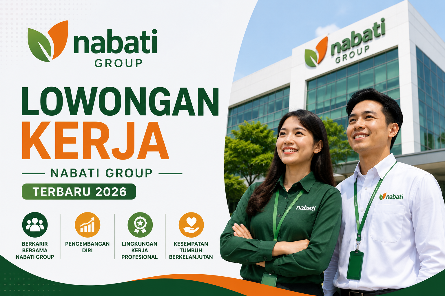 Lowongan Kerja Nabati Group Agustus 2026, Lulusan SMA/SMK Bisa Daftar 4 Posisi Ini