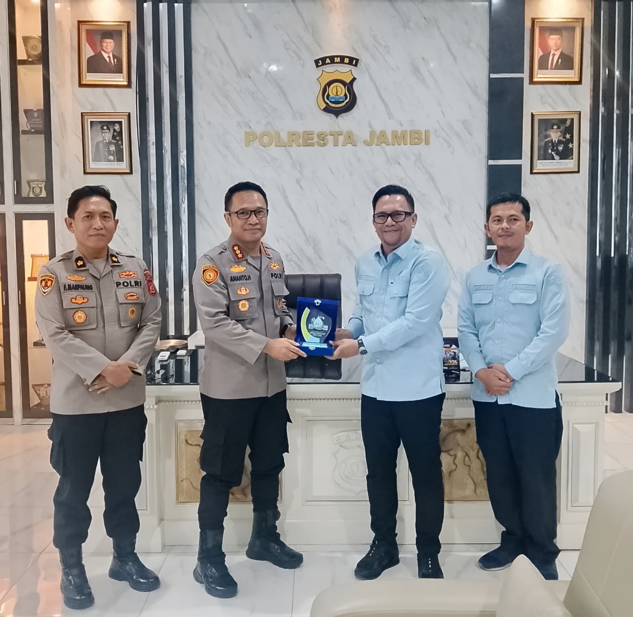 Perumda Tirta Mayang Jambi dan Polresta Jambi Perkuat Sinergi, Fokus Jaga Kualitas Air Bersih untuk 200 Ribu Pelanggan
